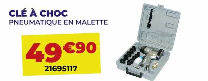 clé à choc pneumatique en malette
