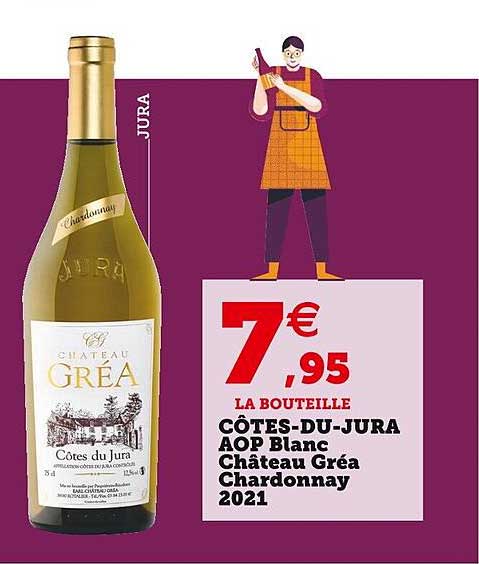 côtes-du-jura aop blanc château gréa chardonnay 2021