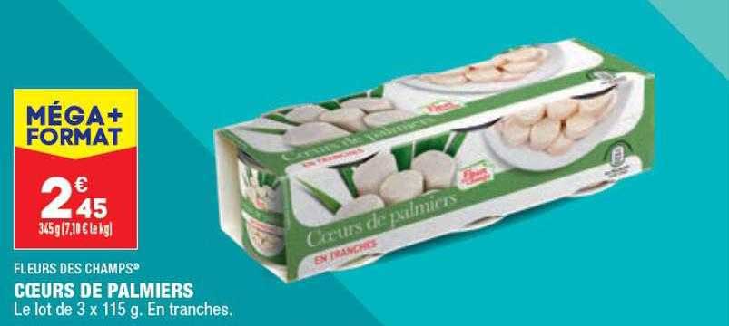 cœurs de palmiers fleurs des champs