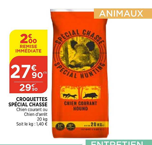croquettes spécial chasse