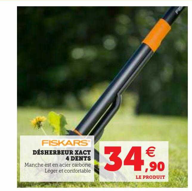 désherbeur xact 4 dents fiskars