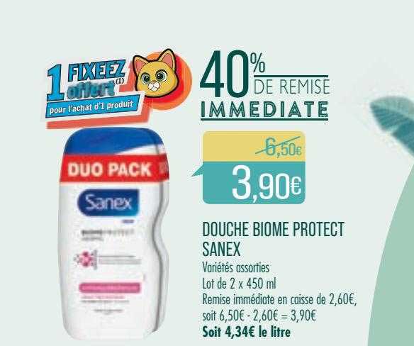 douche biome protect sanex