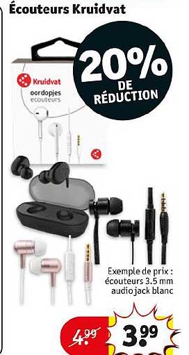 écouteurs Kruidvat