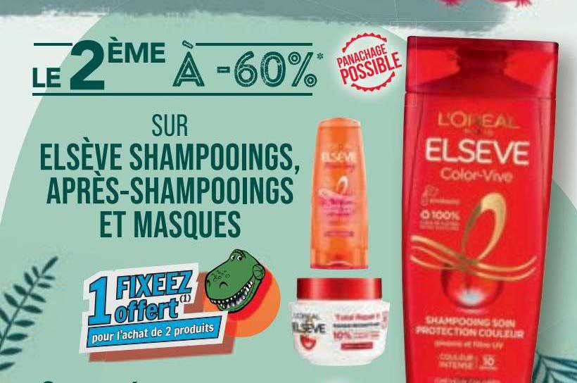 elsève shampooings, après-shampooings et masques