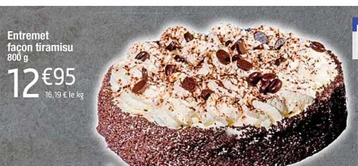 entremet façon tiramisu