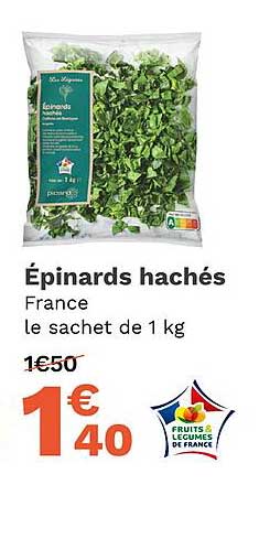 épinards Hachés