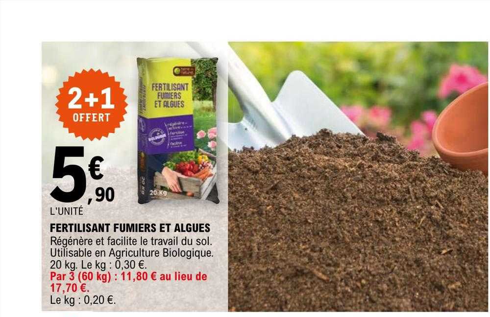 fertilisant fumiers et algues