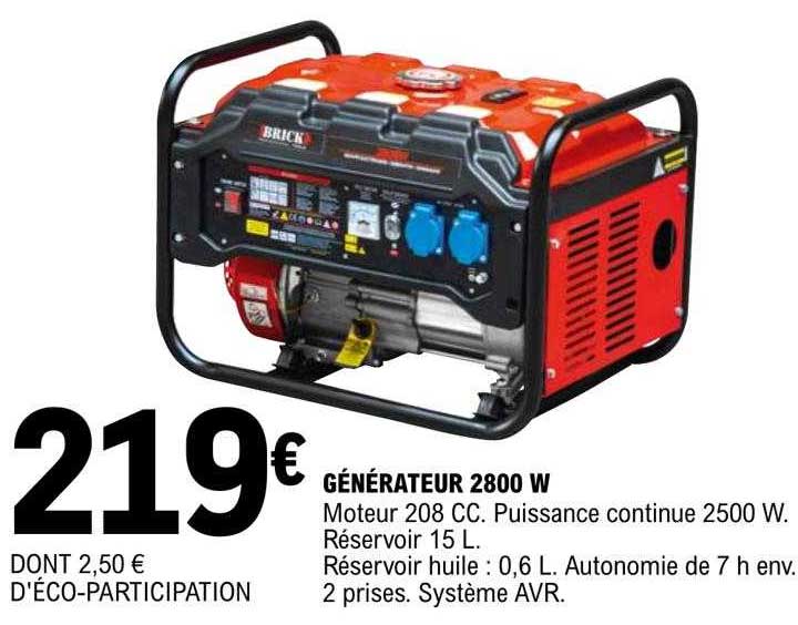 générateur 2800w