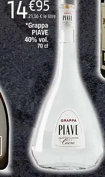 grappa piave 40% vol.