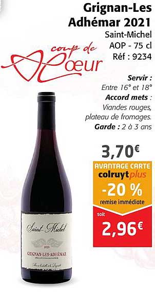 grignan-les adhémar 2021 saint-michel aop