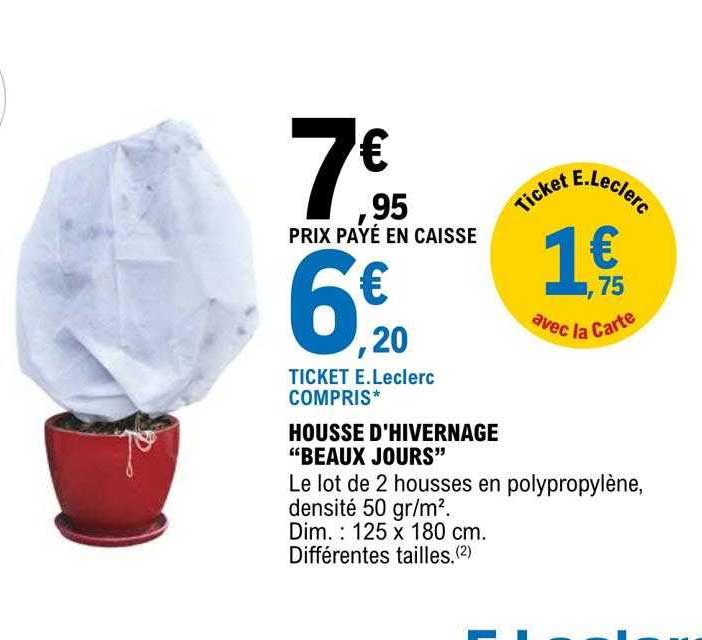 housse d'hivernage "beaux jours"