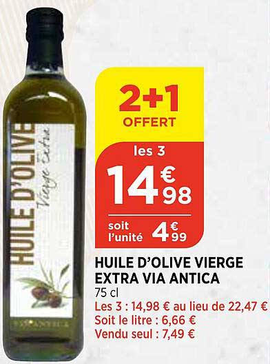 huile d'olive vierge extra via antica