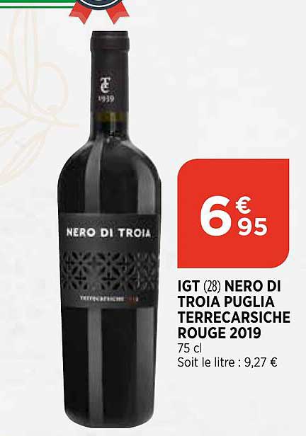 igt nero di troia puglia terrecarsiche rouge 2019