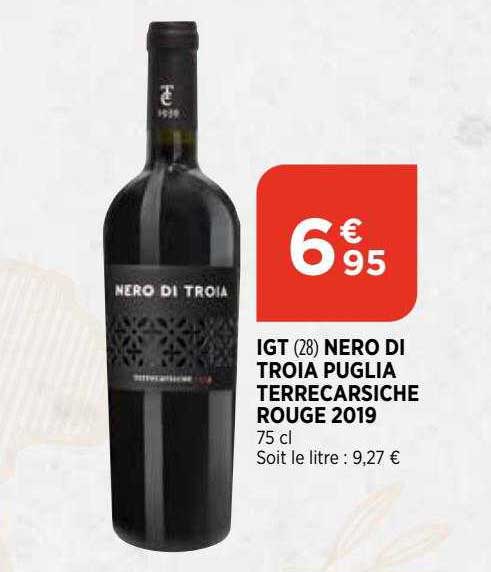 igt nero di troia puglia terrecarsiche rouge 2019