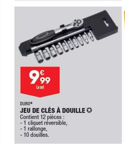 jeu de clés à douille duro