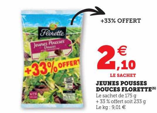 jeunes pousses douces florette