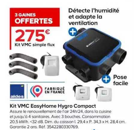 kit vmc easyhome hygro compact aldes