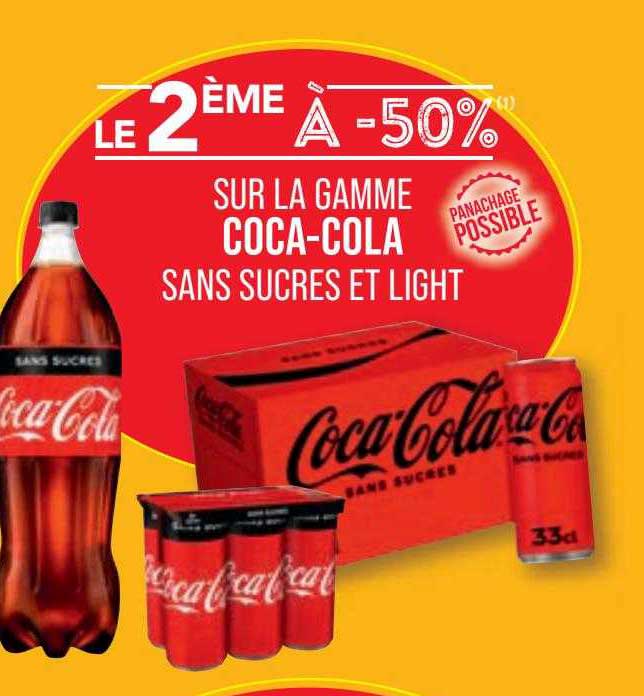 la gamme coca-cola sans sucres et light