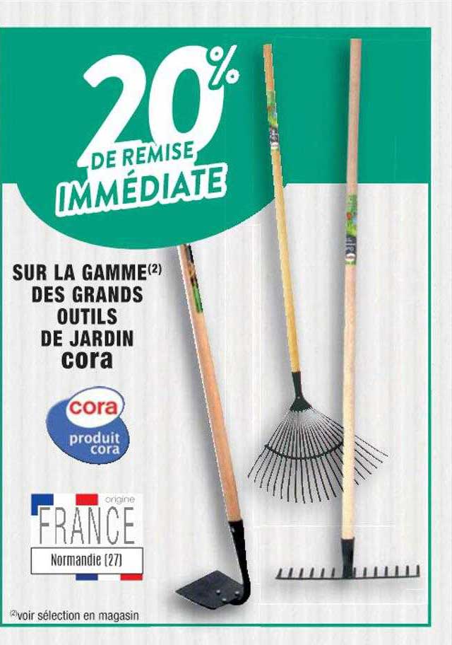 la gamme des grands outils de jardin cora