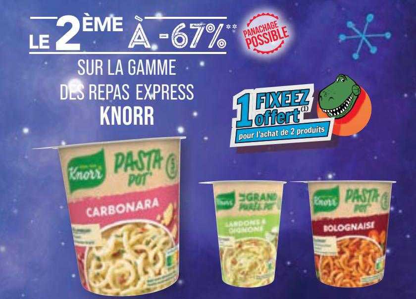La Gamme Des Repas Express Knorr