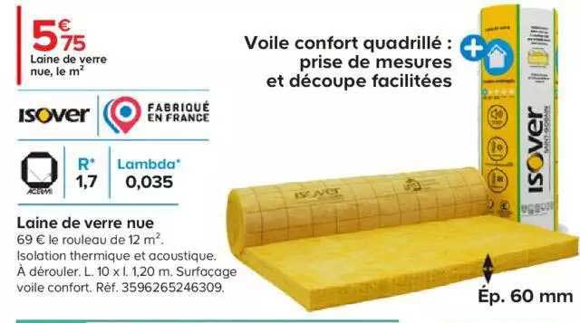 Laine De Verre Nue Isover