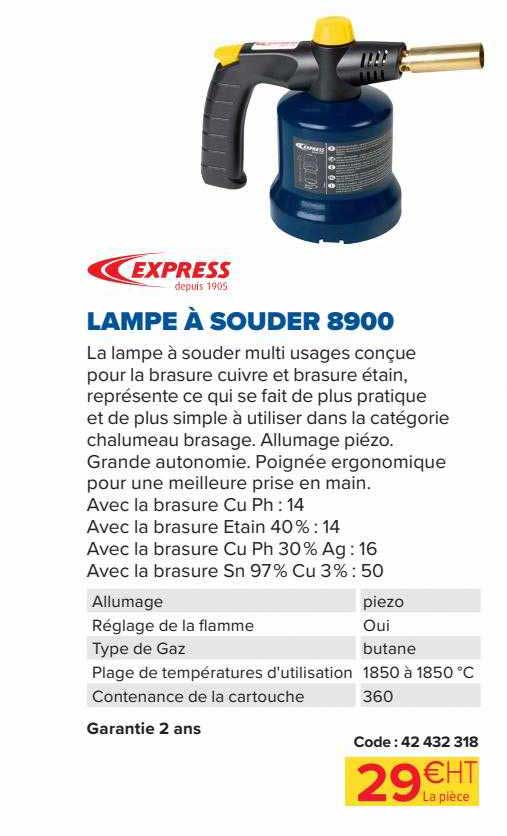 lampe à souder 8900 express