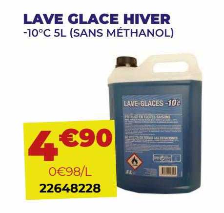 lave glace hiver -10°c 5l