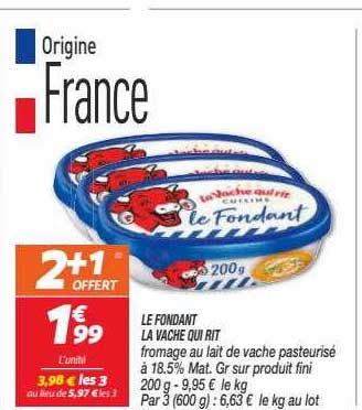 le fondant la vache qui rit