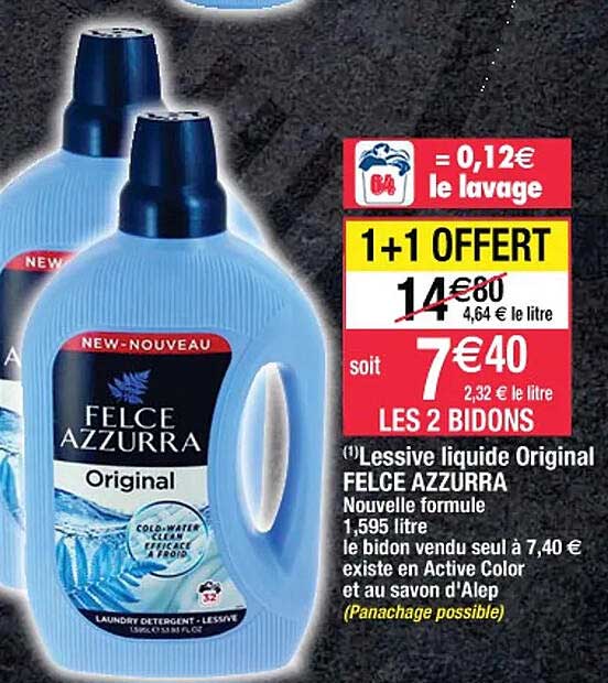lessive liquide original felce azzurra
