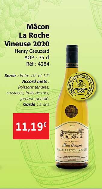 mâcon la roche vineuse 2020 henry greuzard aop