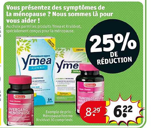Ménopause Femme Kruidvat 30 Comprimés Ymea