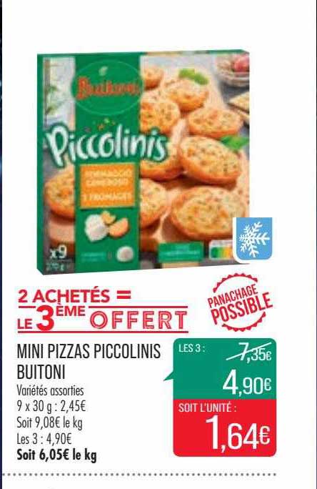 Mini Pizzas Piccolinis Buitoni