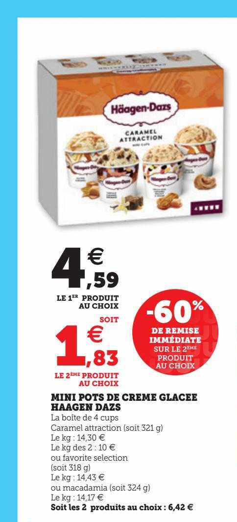 Mini Pots De Crème Glacée Häagen Dazs