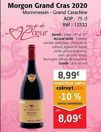 Morgon Grand Cras 2020 Mommessin - Grand Caractère Aop