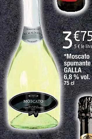 moscato spumante galla 6,8% vol.
