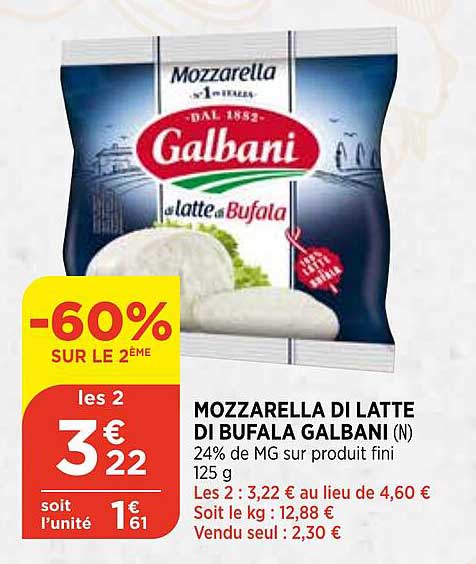 Mozzarella Di Latte Di Bufala Galbani