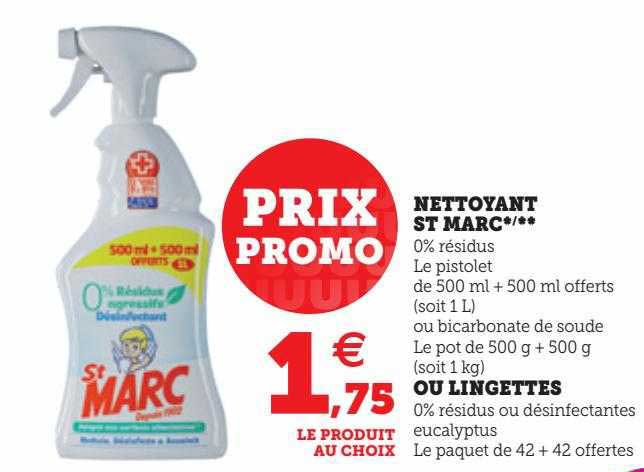 nettoyant st marc ou lingettes