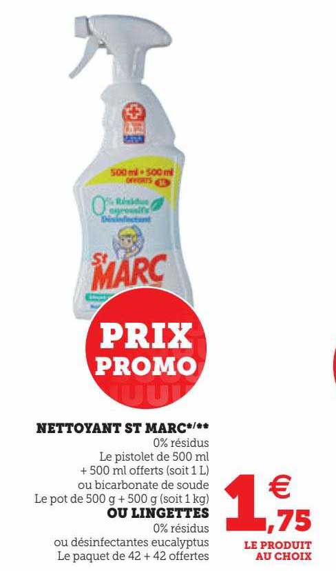 nettoyant st marc ou lingettes