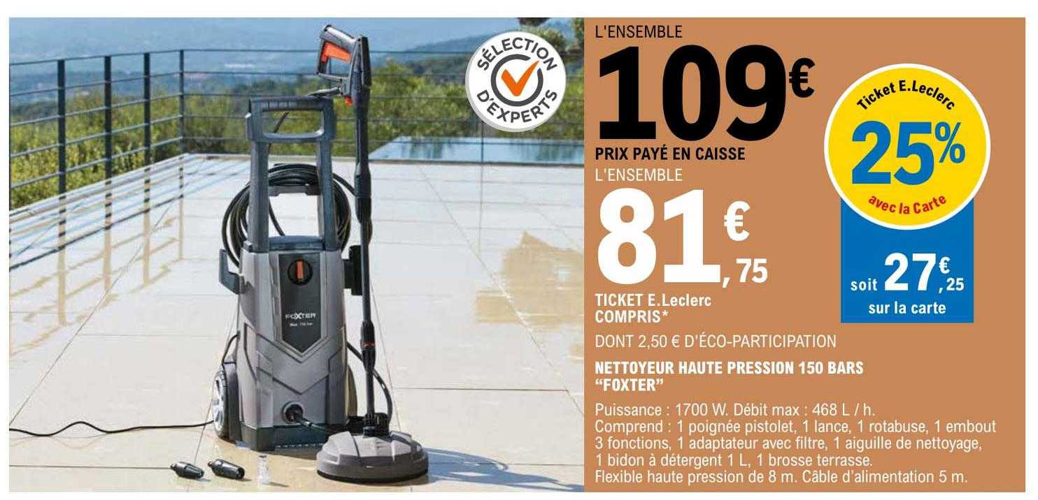 nettoyeur haute pression 150 bars "foxter"