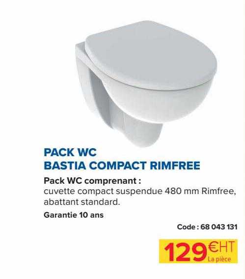 pack wc bastia compact rimfree