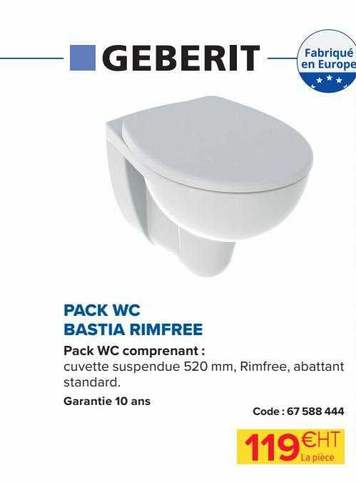 pack wc bastia rimfree geberit