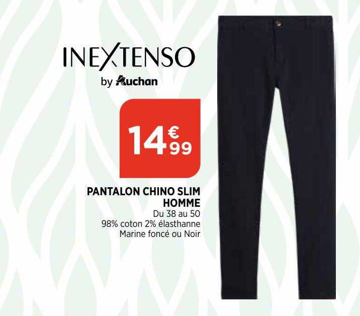 pantalon chino slim homme inextenso