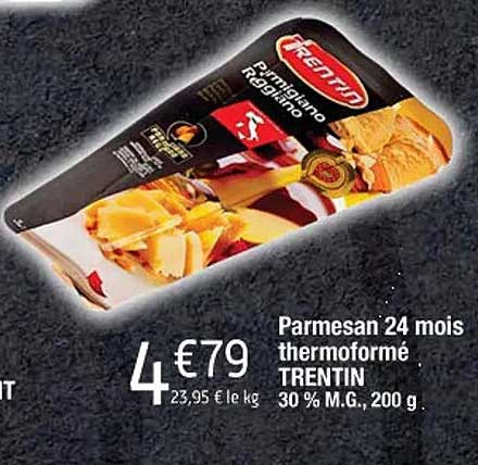 parmesan 24 mois thermoformé trenti