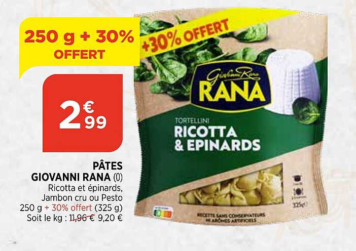 pâtes giovanni rana