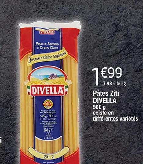 pâtes ziti divella