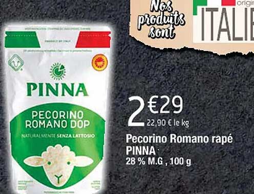 pecorino romano râpé pinna