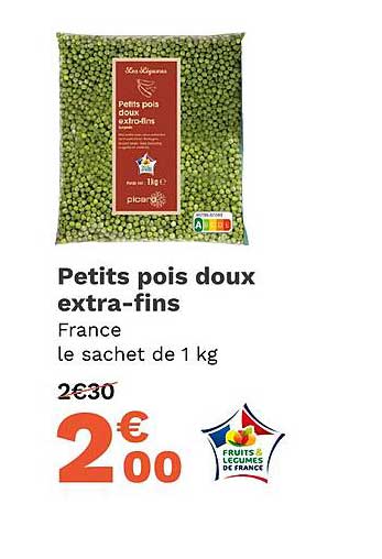 petits pois doux extra-fins