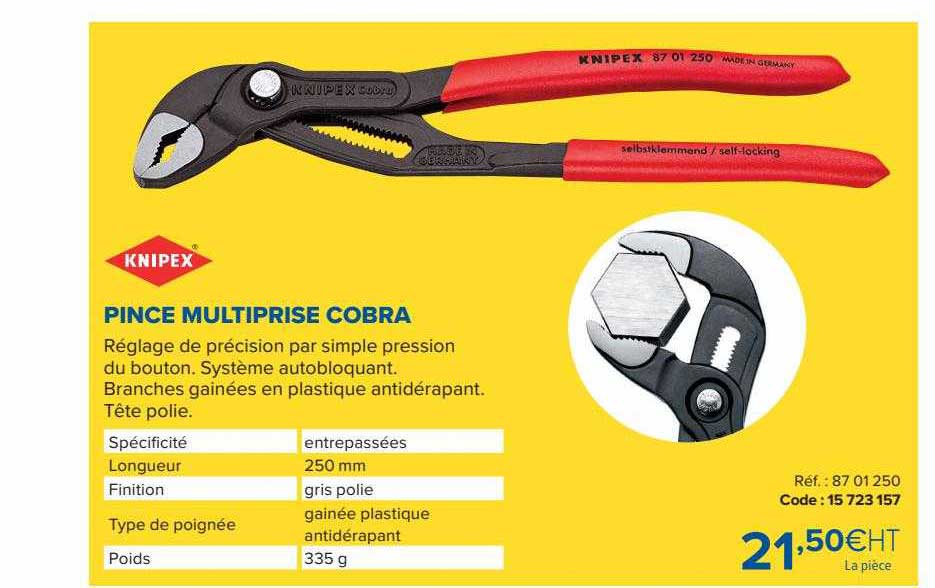pince multiprice cobra knipex