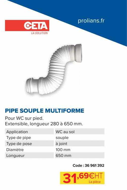 Pipe Souple Multiforme