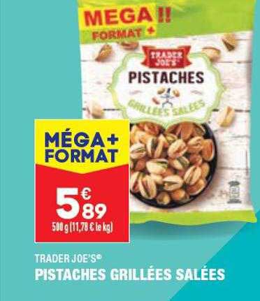 pistaches grillées salées trader joe's